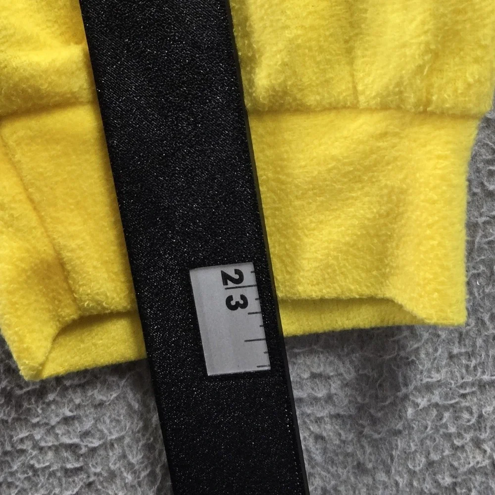 Pokemon Boys Sleepwear 10/12 Yellow Embroidered Jumpsuit Graphic Fleece Pikachu